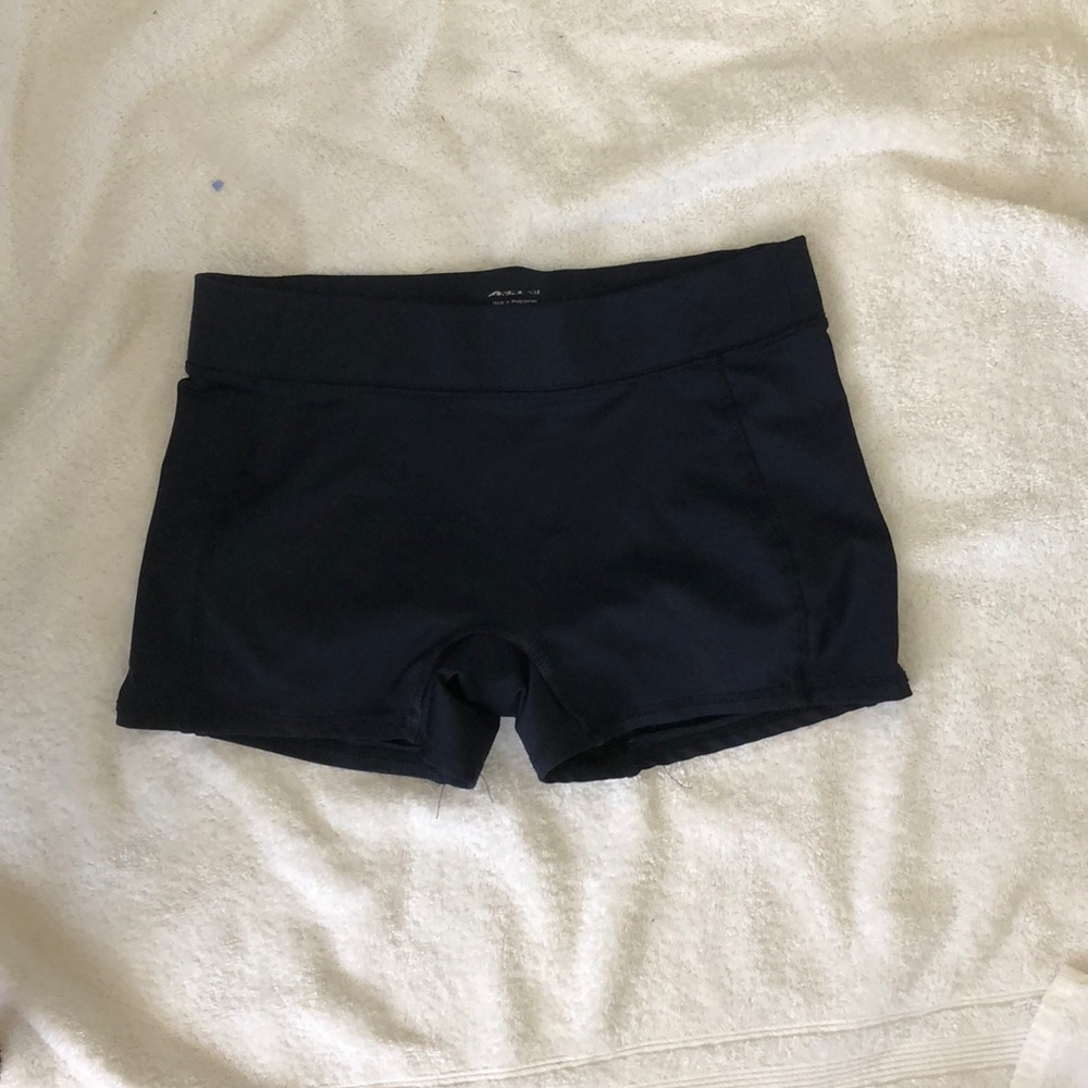 plain blue spandex